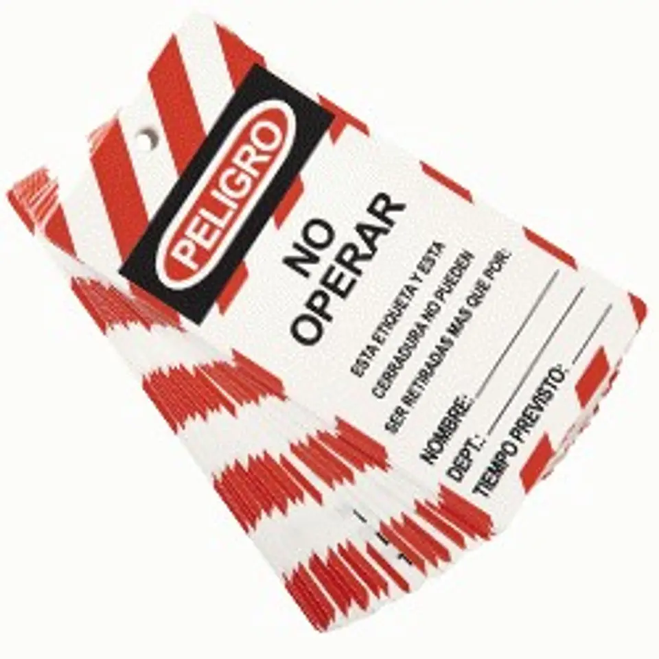 Tarjetas Lockout No Operar 1