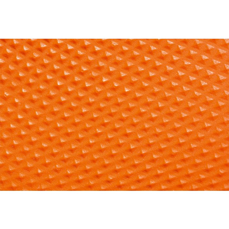 Guante nitrilo naranja diamantado 2
