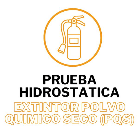 Prueba hidrostática extintor PQS
