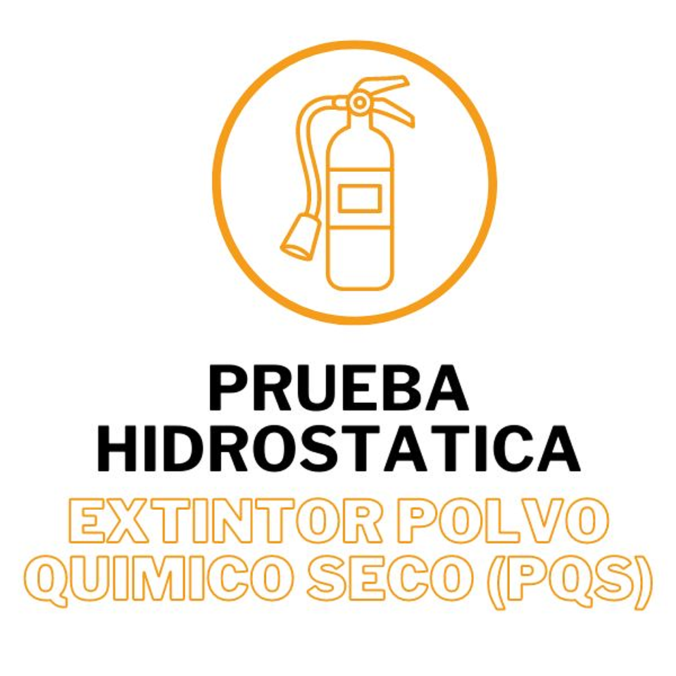 Prueba hidrostática extintor PQS 1