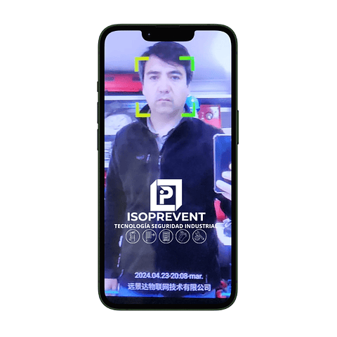 Tablet reconocimiento facial máquinas y casilleros