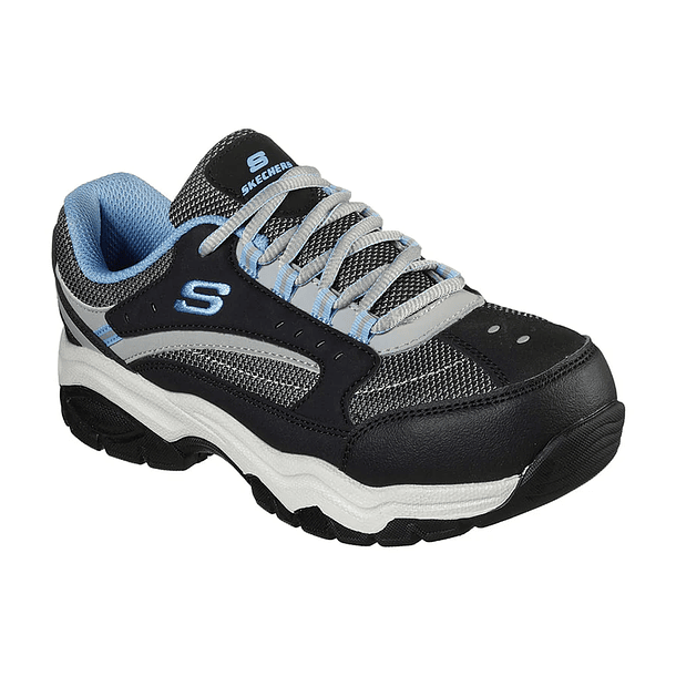 ZAPATILLA DE SEGURIDAD SKECHERS BISCOE CELESTE 2