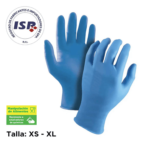 GUANTES DE SEGURIDAD NINJA TOUCH DESECHABLES - CAJA 100 UNIDADES