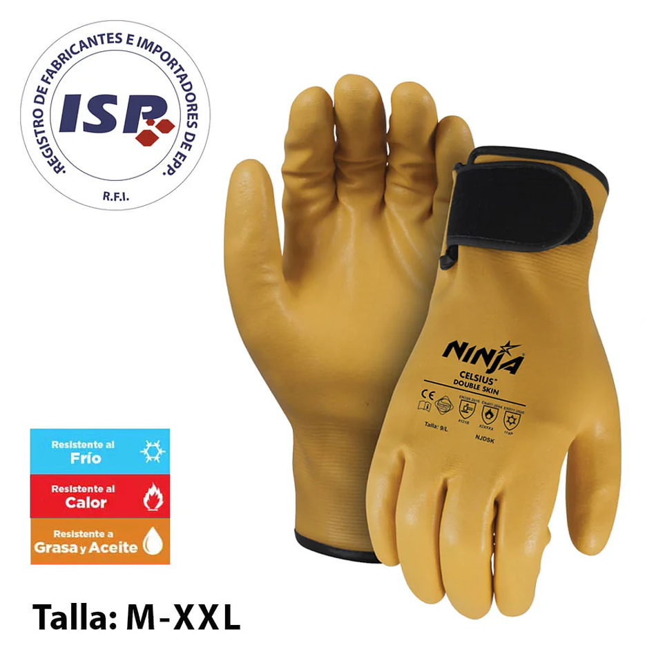 GUANTES DE SEGURIDAD NINJA DOUBLE SKIN 1