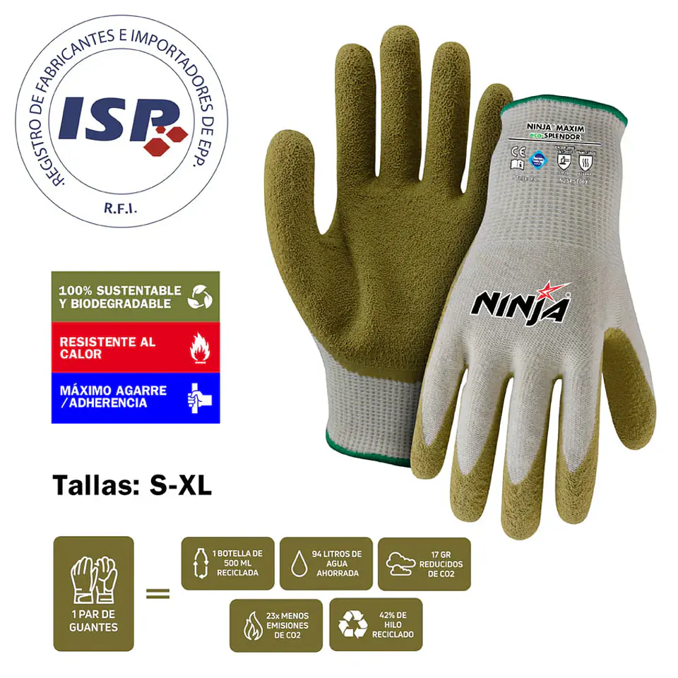 GUANTE DE SEGURIDAD NINJA MAXIM ECO-SPLENDOR 1