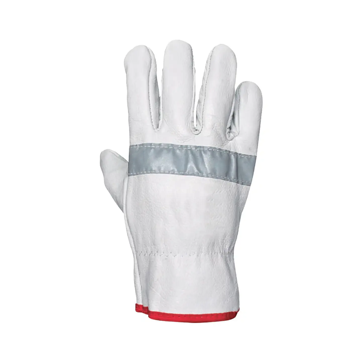 GUANTE DE SEGURIDAD APRO CABRITILLA CINTA REFLECTANTE SIN FORRO 1