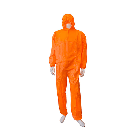 BUZO APRO COVERALL DESECHABLE NARANJO