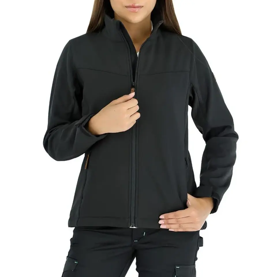 CHAQUETA QUEBEC SOFTSHELL LOBA NEGRA 1