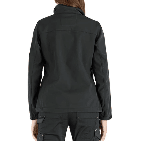 CHAQUETA QUEBEC SOFTSHELL LOBA NEGRA