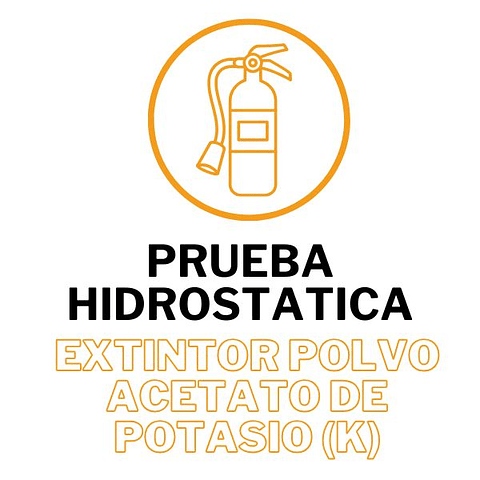 Prueba hidrostática extintor K