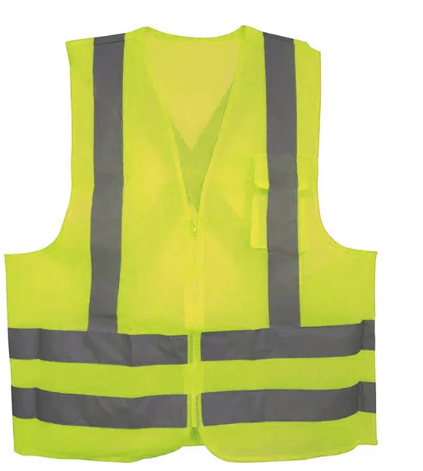 Chaleco de alta visibilidad simple sin bolsillos Amarillo 1