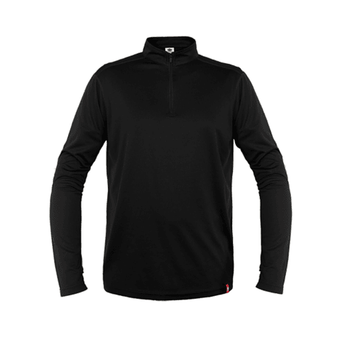 POLERA QUEBEC HALF-ZIP HOMBRE NEGRO