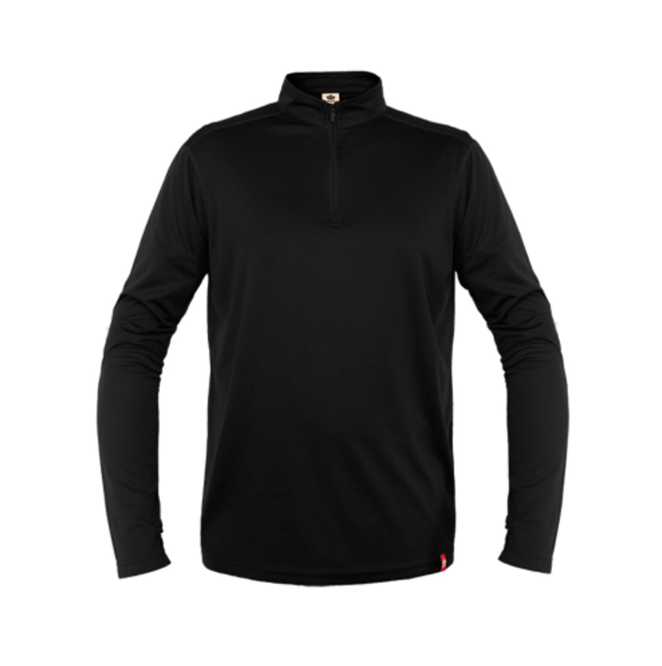 POLERA QUEBEC HALF-ZIP HOMBRE NEGRO 1