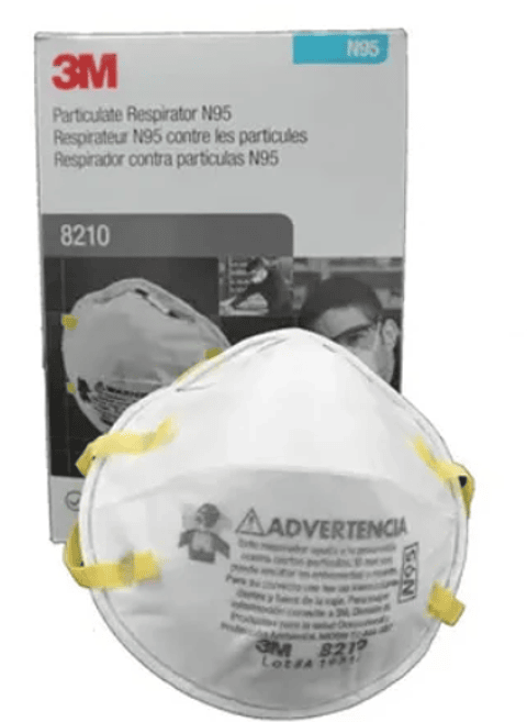 Respirador de Seguridad 3M N95 8210 (20 U)