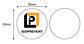 Etiqueta/Adhesivo NFC de 13.56MHz con Chip NFC 213, con Logotipo Isoprevent, Iso14443a - thumbnail 1
