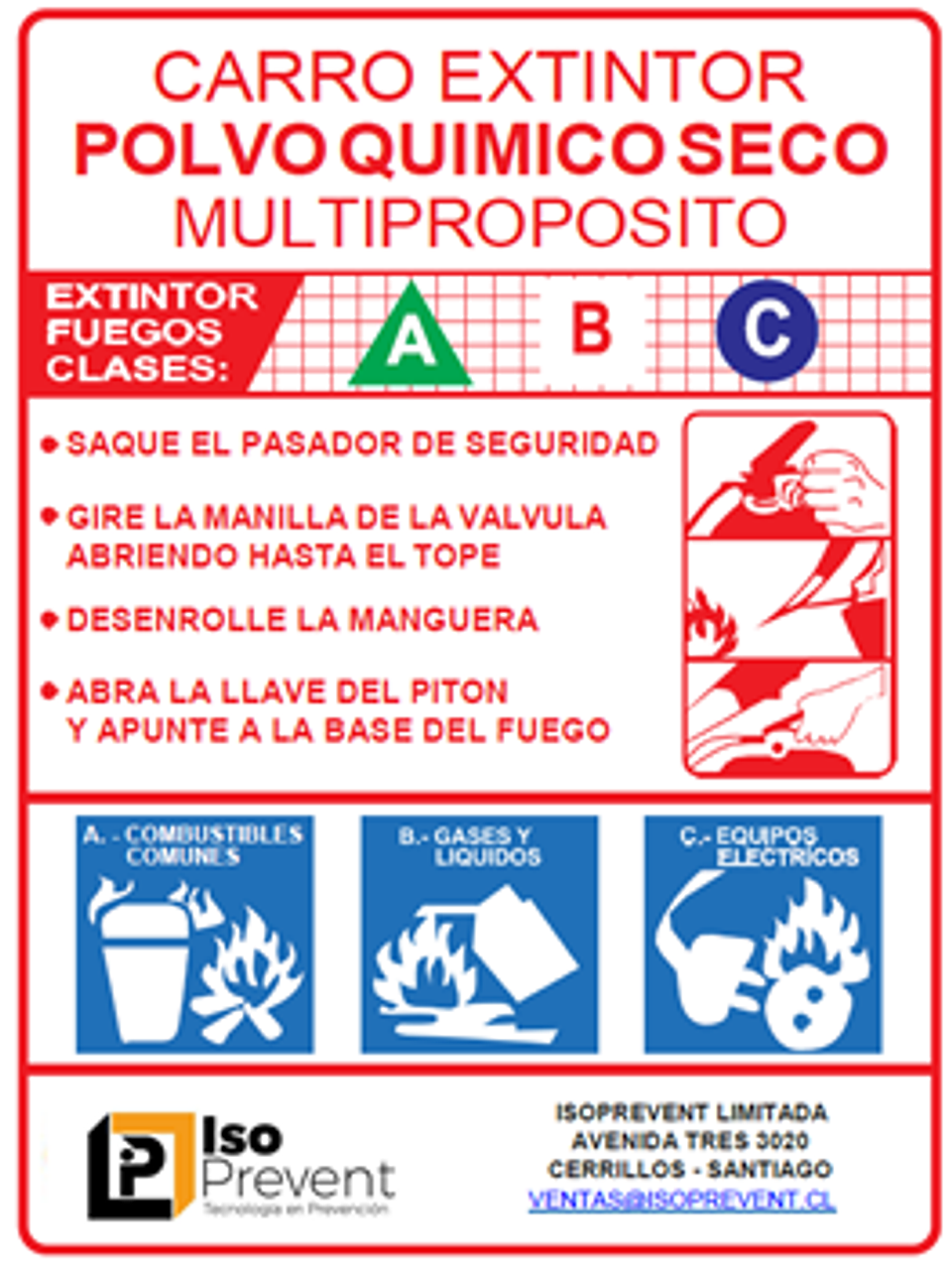 Mantención carro extintor 25 Kilos PQS ( MP25) 5