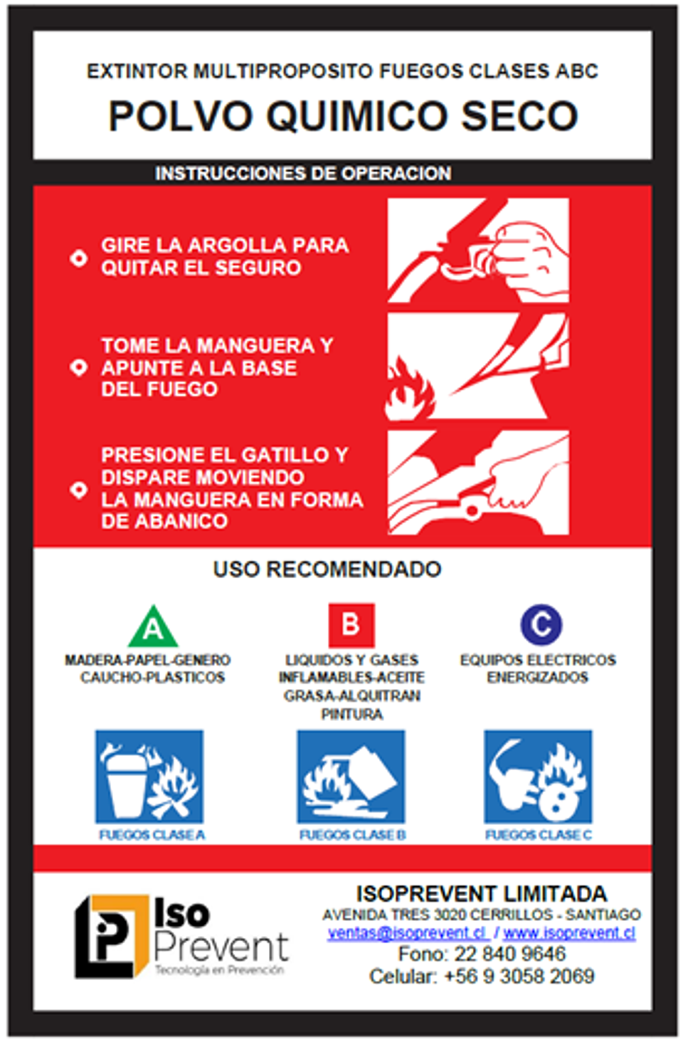 Recarga extintor 4 Kilos PQS ( RP4 ) 3