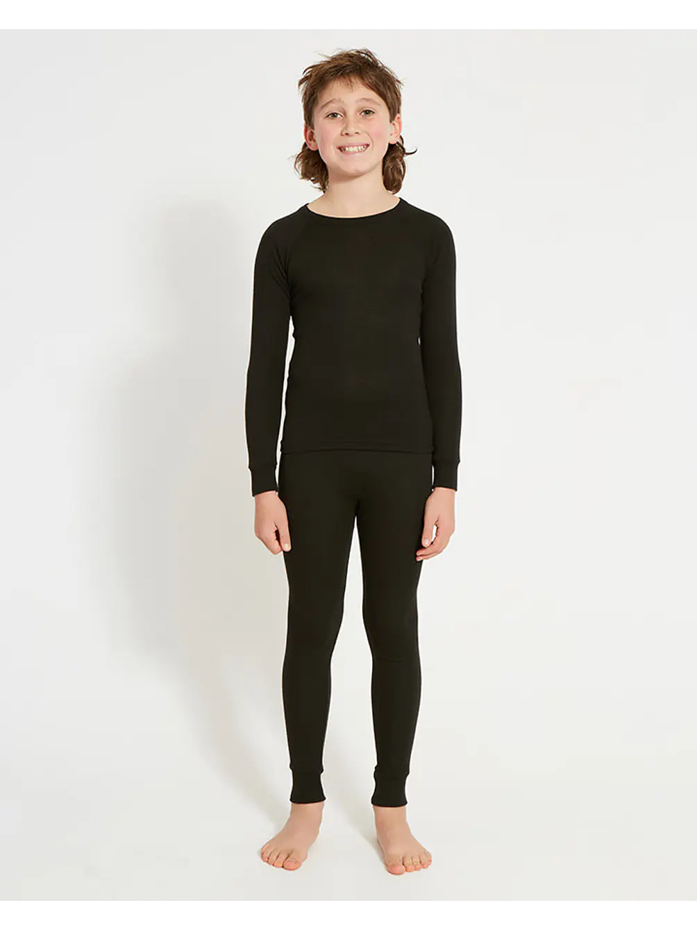 Polera Primera Capa Kids Heatflex Top BLK XTM 5