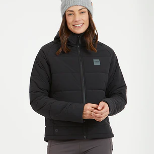 Chaqueta Mujer WOOLXLOFT Insulated Puffer Black XTM