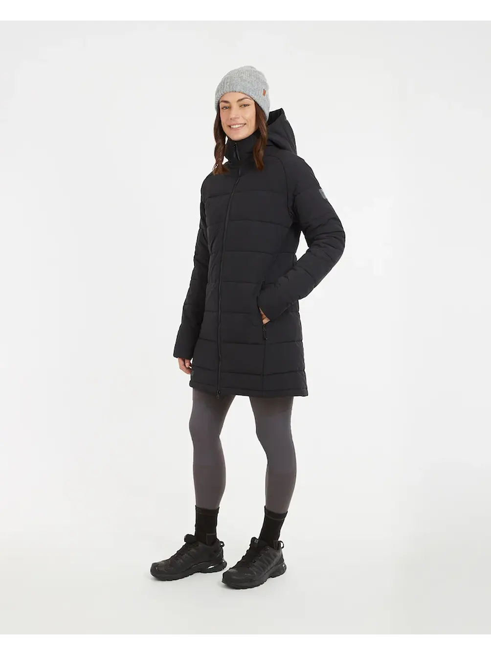 Abrigo Largo Mujer WOOLXLOFT Insulated Puffer Coat Black XTM 1