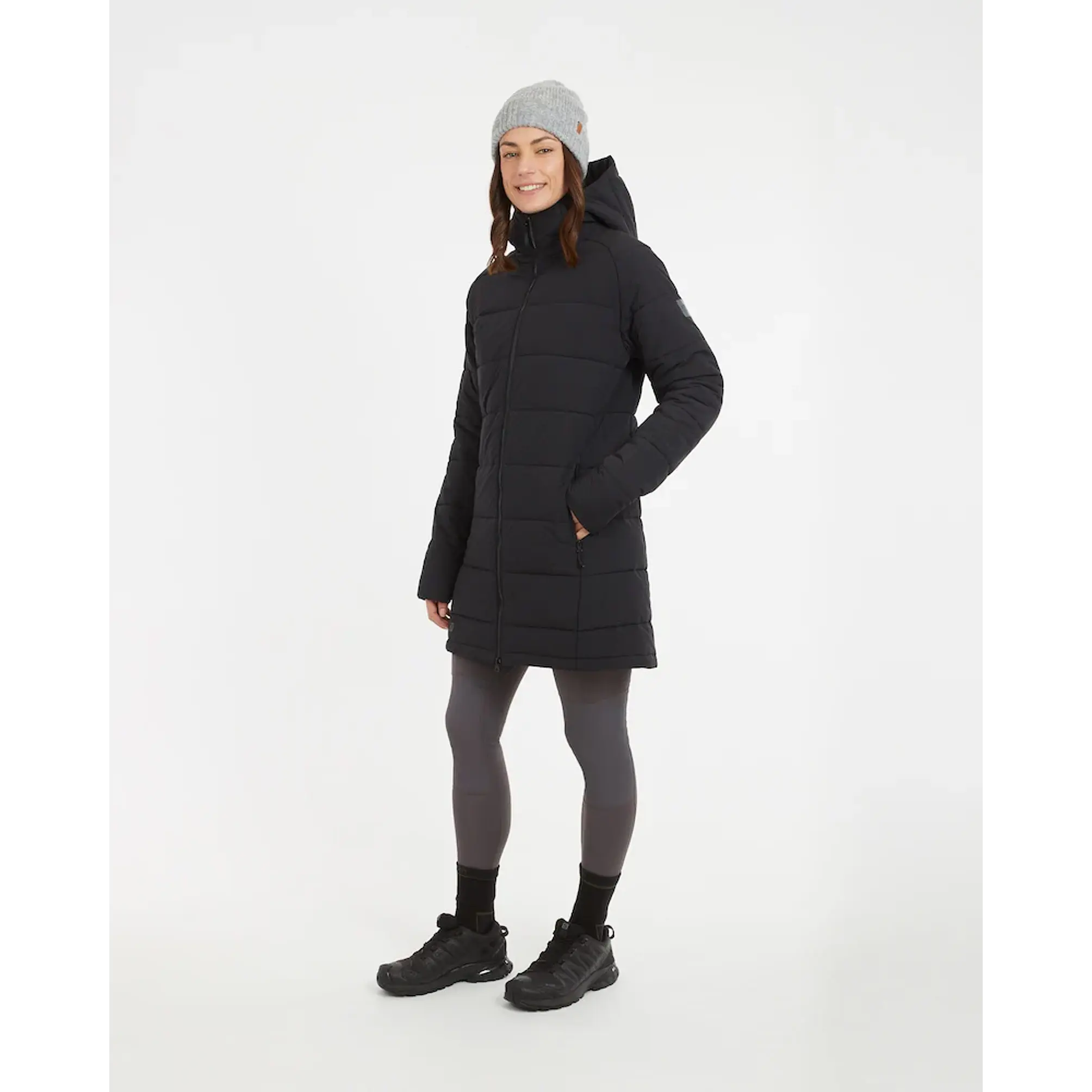 Abrigo Largo Mujer WOOLXLOFT Insulated Puffer Coat Black XTM 1