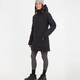 Abrigo Largo Mujer WOOLXLOFT Insulated Puffer Coat Black XTM