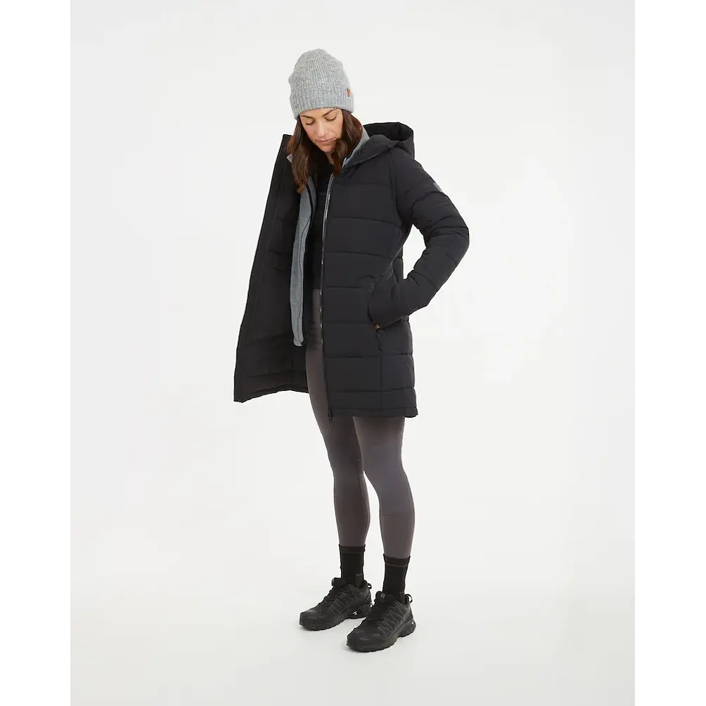 Abrigo Largo Mujer WOOLXLOFT Insulated Puffer Coat Black XTM 2