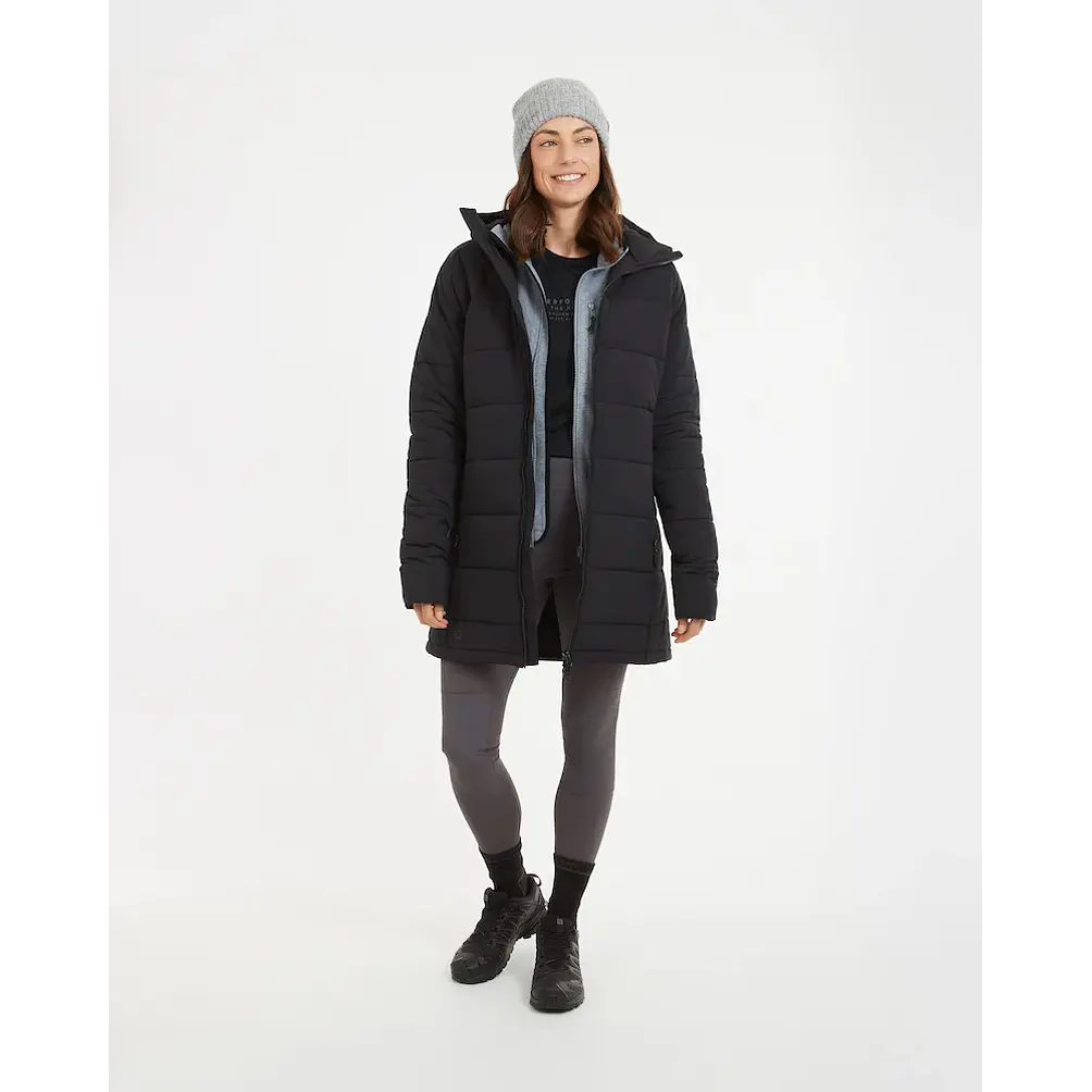 Abrigo Largo Mujer WOOLXLOFT Insulated Puffer Coat Black XTM 3