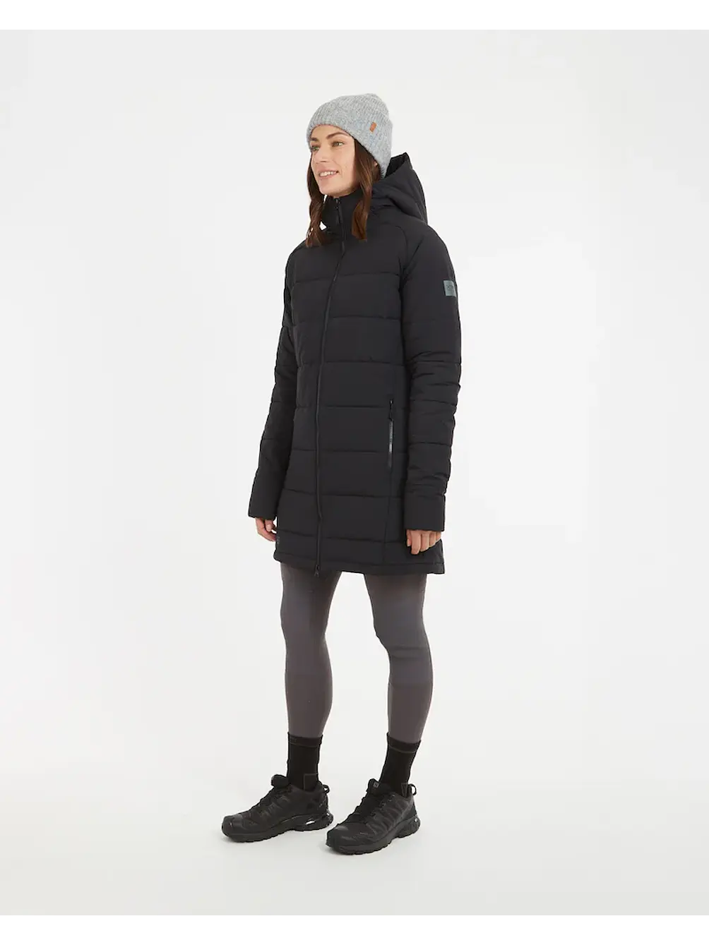 Abrigo Largo Mujer WOOLXLOFT Insulated Puffer Coat Black XTM 4