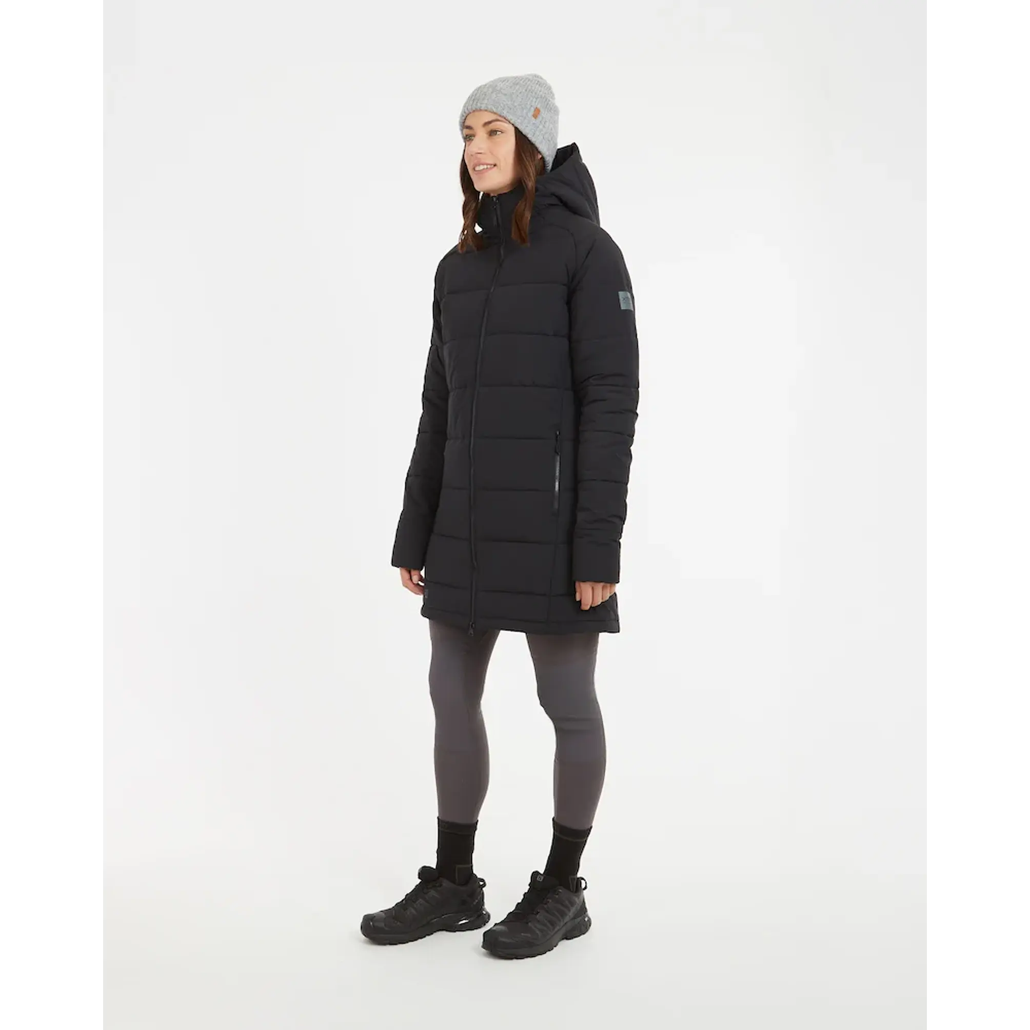 Abrigo Largo Mujer WOOLXLOFT Insulated Puffer Coat Black XTM 4