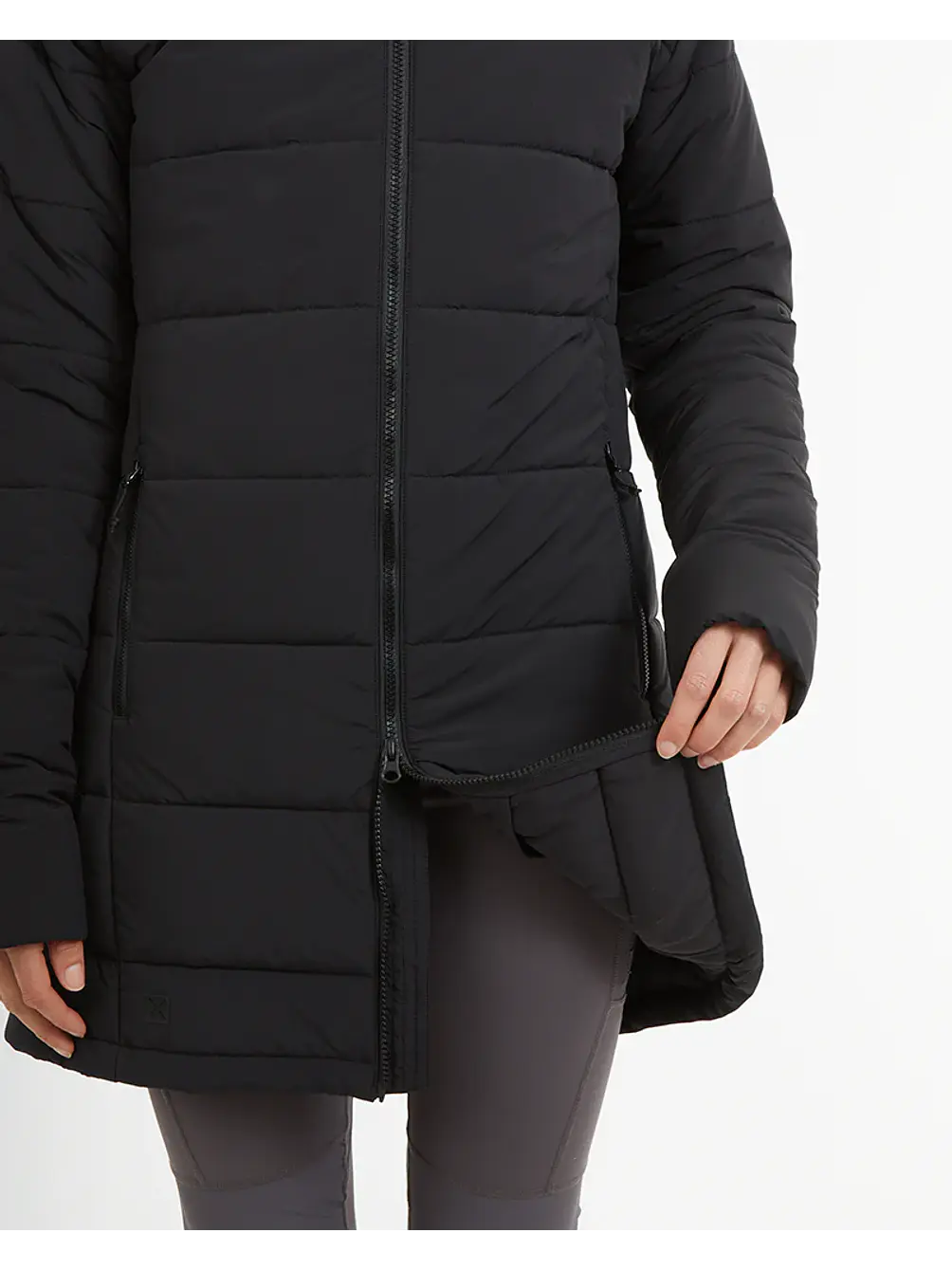 Abrigo Largo Mujer WOOLXLOFT Insulated Puffer Coat Black XTM 7