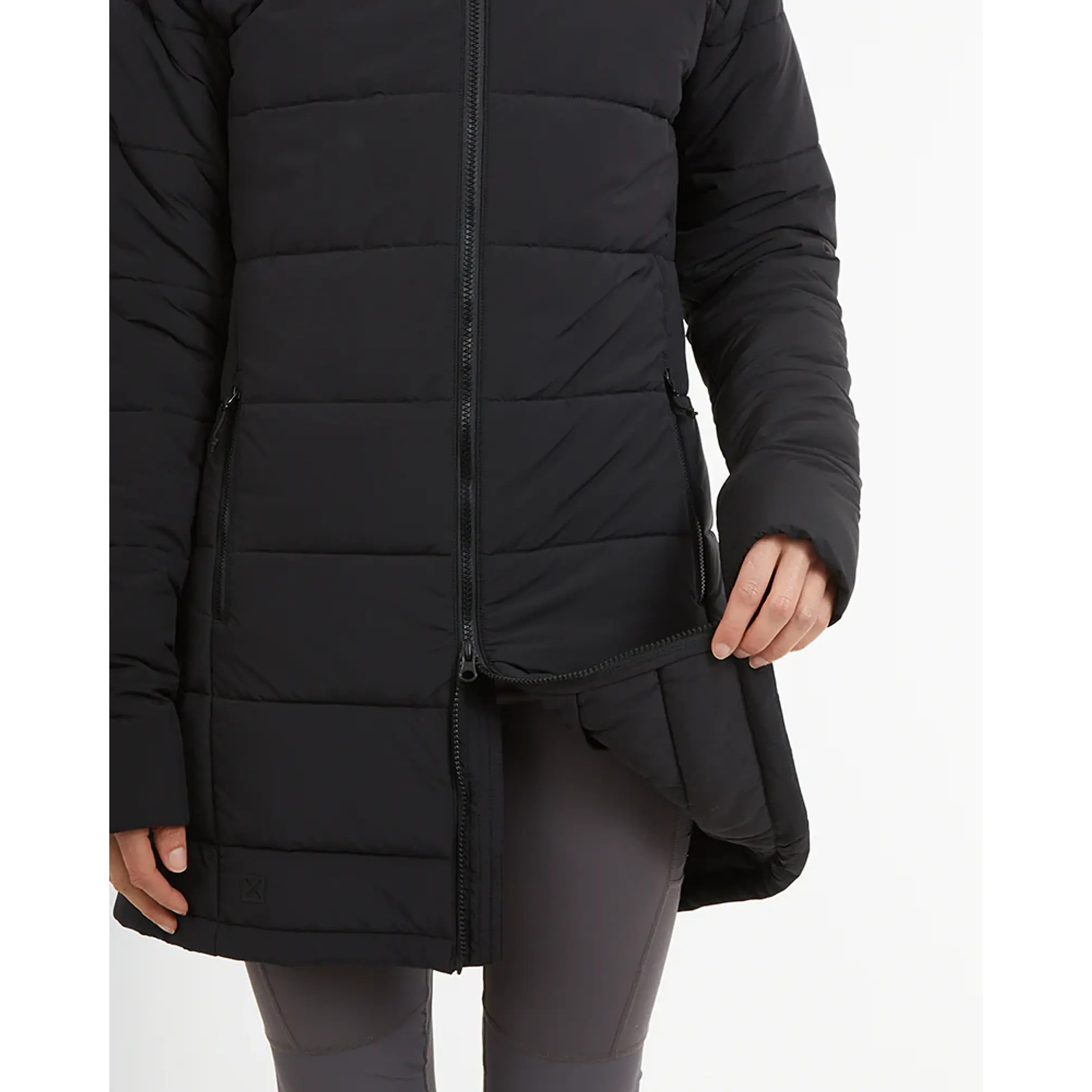 Abrigo Largo Mujer WOOLXLOFT Insulated Puffer Coat Black XTM 7