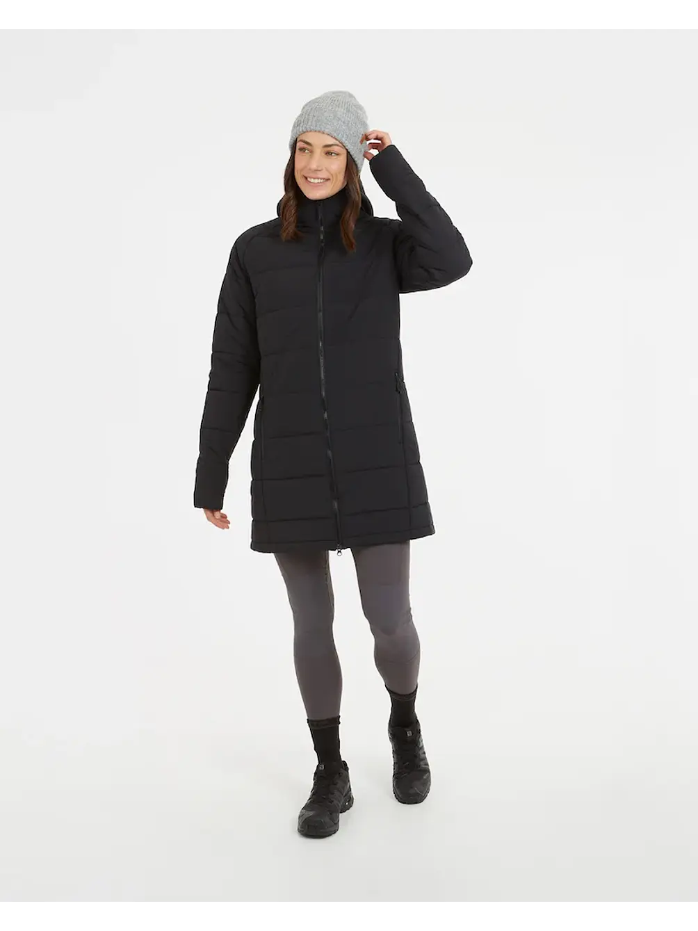 Abrigo Largo Mujer WOOLXLOFT Insulated Puffer Coat Black XTM 8