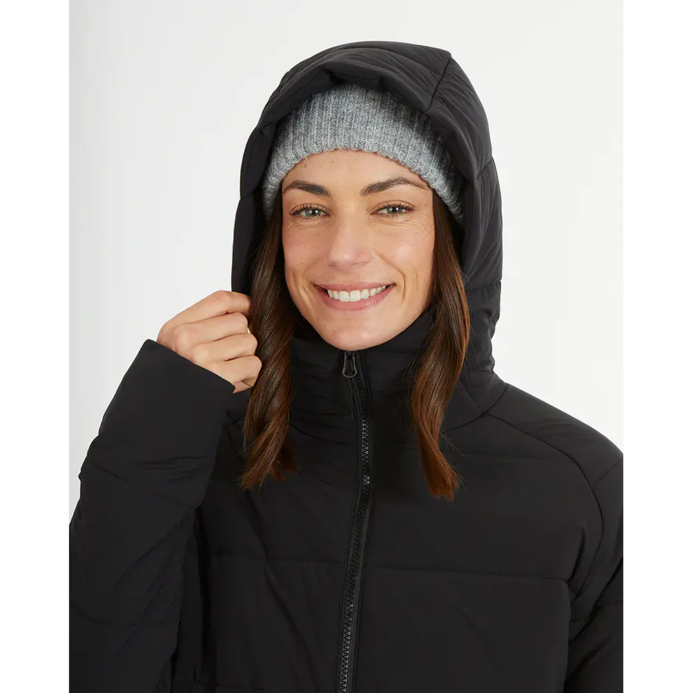 Abrigo Largo Mujer WOOLXLOFT Insulated Puffer Coat Black XTM 10