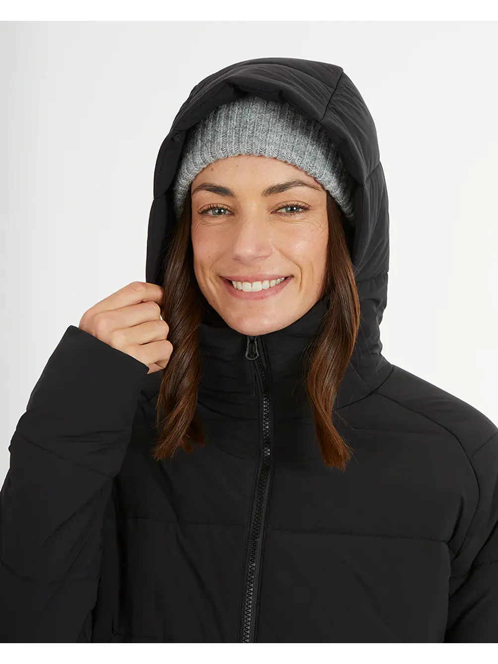 Abrigo Largo Mujer WOOLXLOFT Insulated Puffer Coat Black XTM 10
