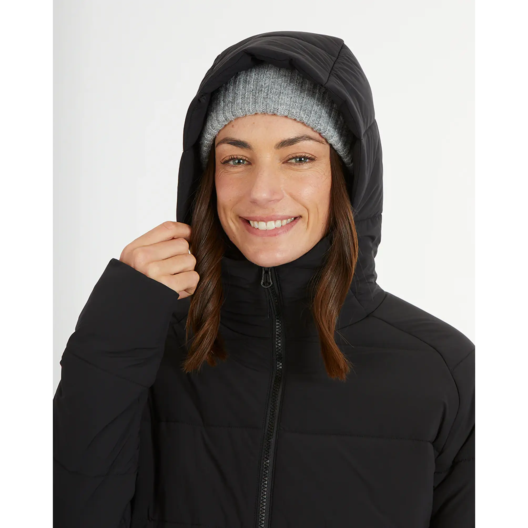 Abrigo Largo Mujer WOOLXLOFT Insulated Puffer Coat Black XTM 10