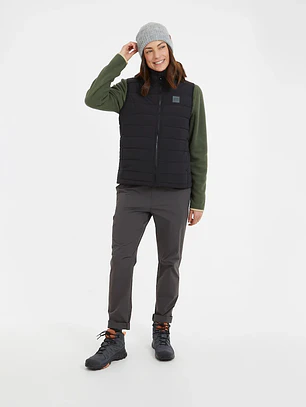 Chaleco Mujer WOOLXLOFT Insulated Puffer Vest Black XTM
