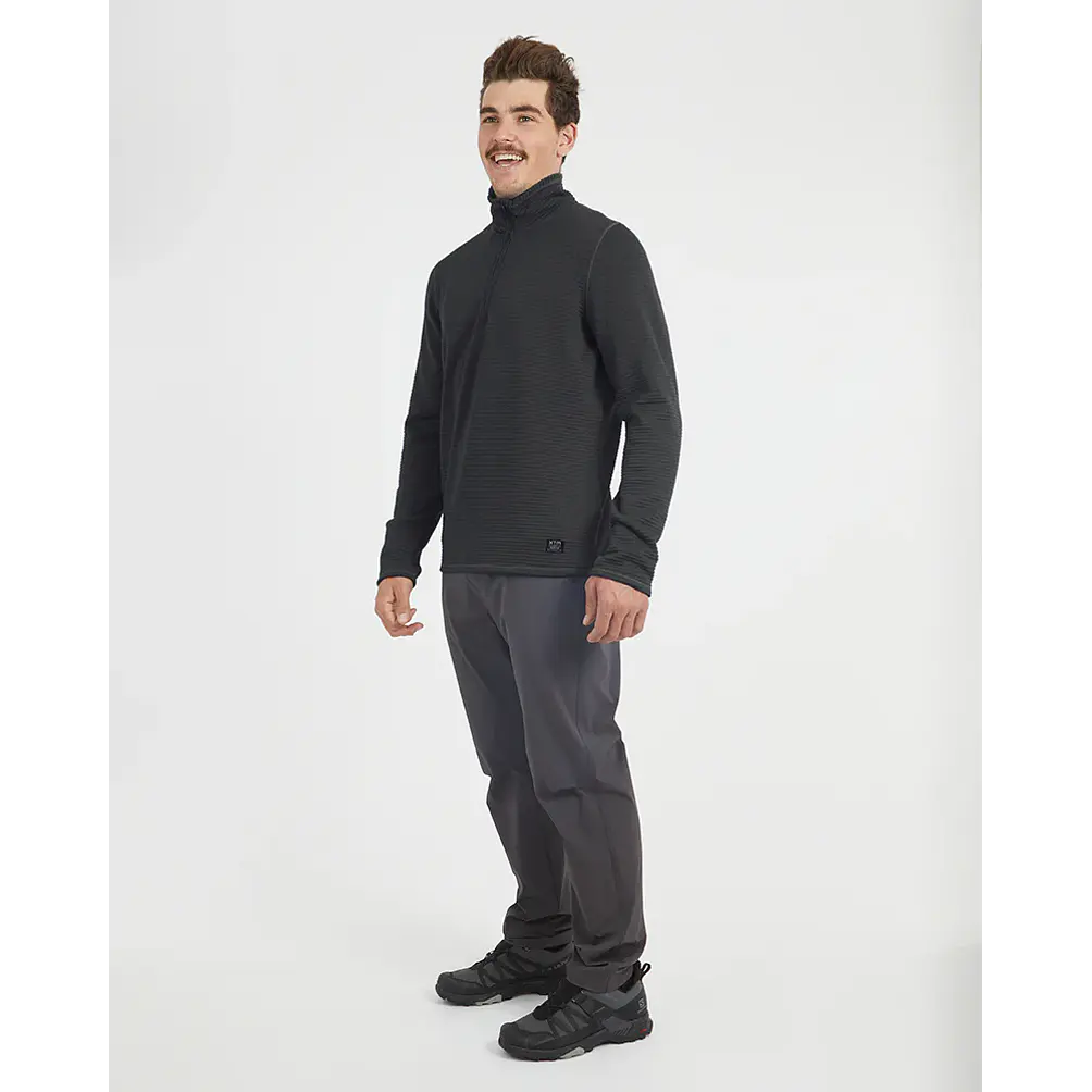 Polar Hombre Merino AEROGRID Fleece Pullover BLK XTM  1
