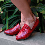 Mocasin Versalles rojo 