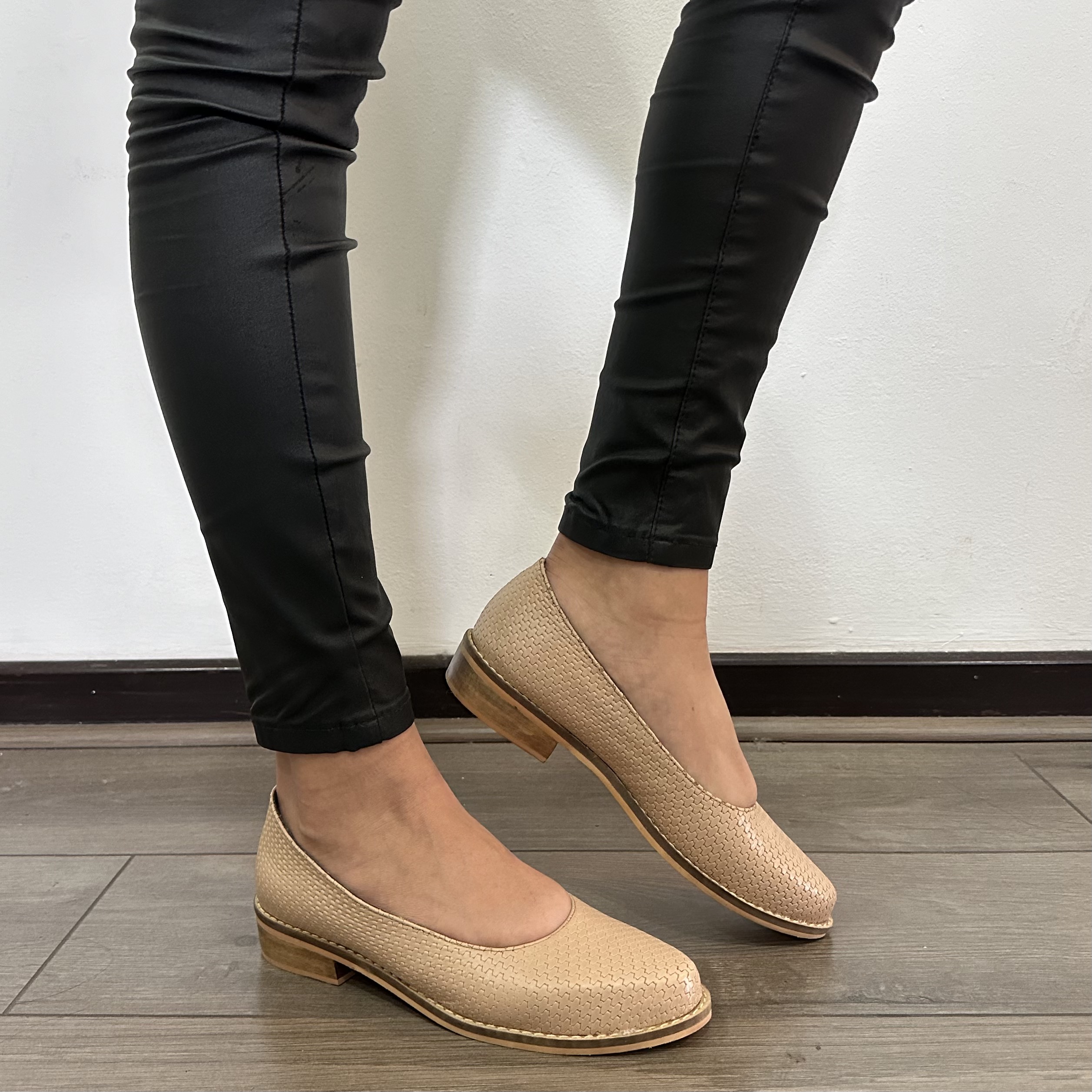 Zapato Ballerina Nude Textura