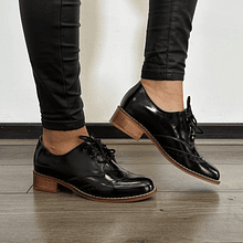 Zapato Oxford Negro Charol