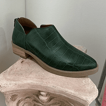 Zapato Pucon Verde Croco