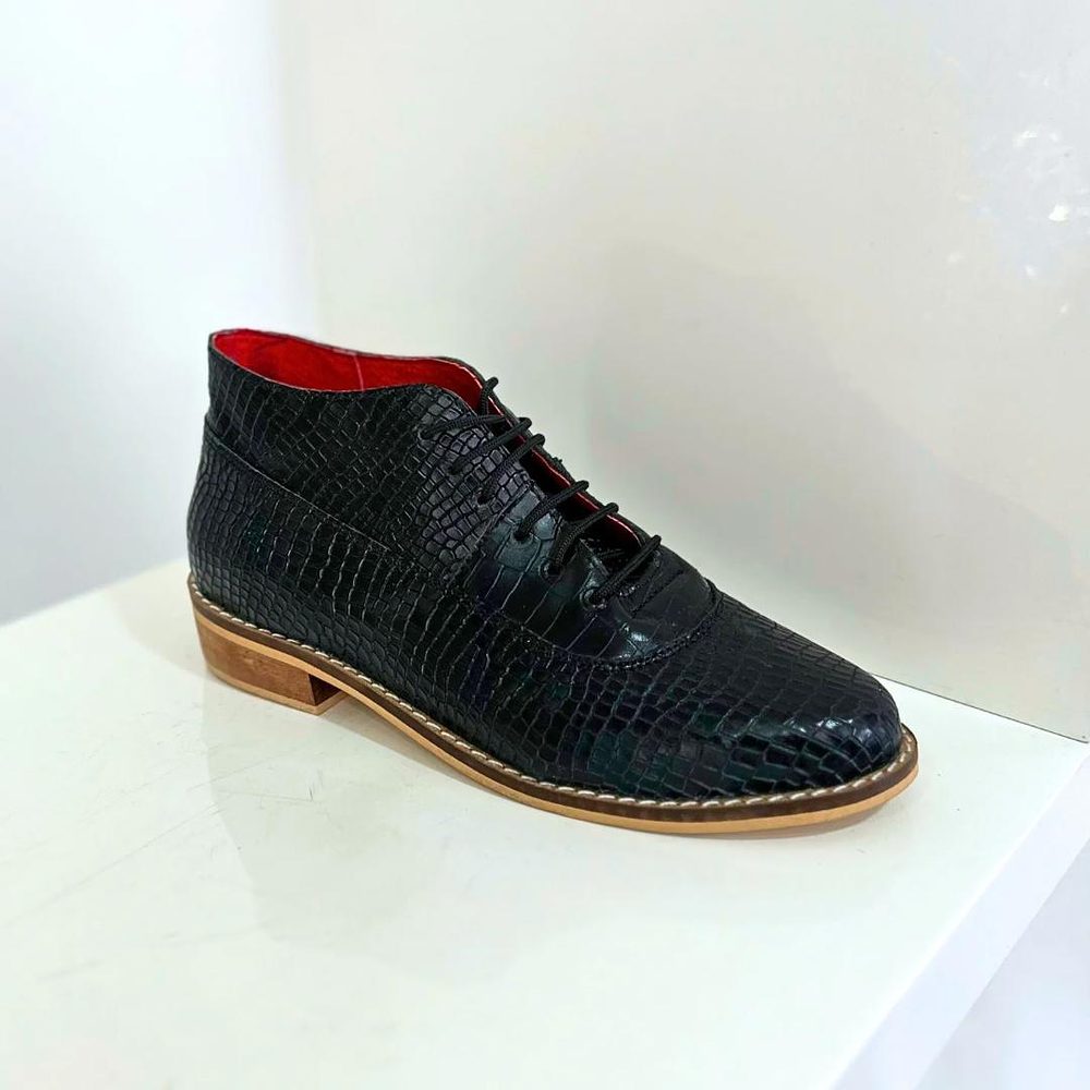 Zapato Budapest Negro Texturizado