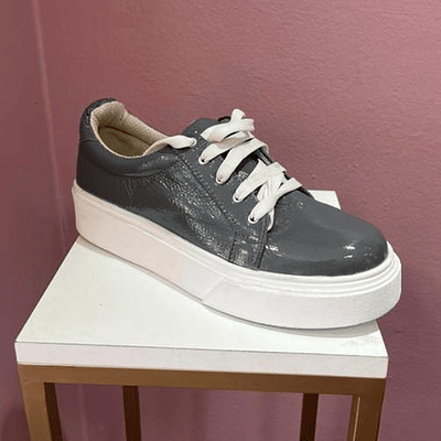 Zapatilla Atlanta Gris Charol 