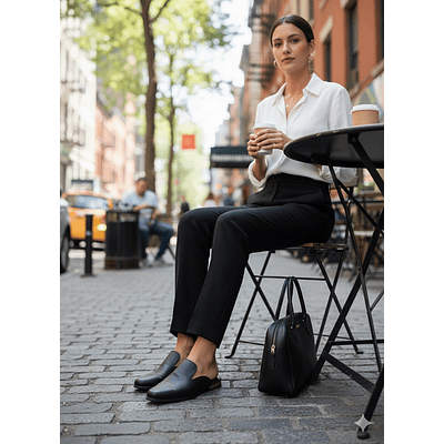 Puntilla Negra Mate Diseño Texano