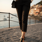 sandalia Atenas Black & Beige