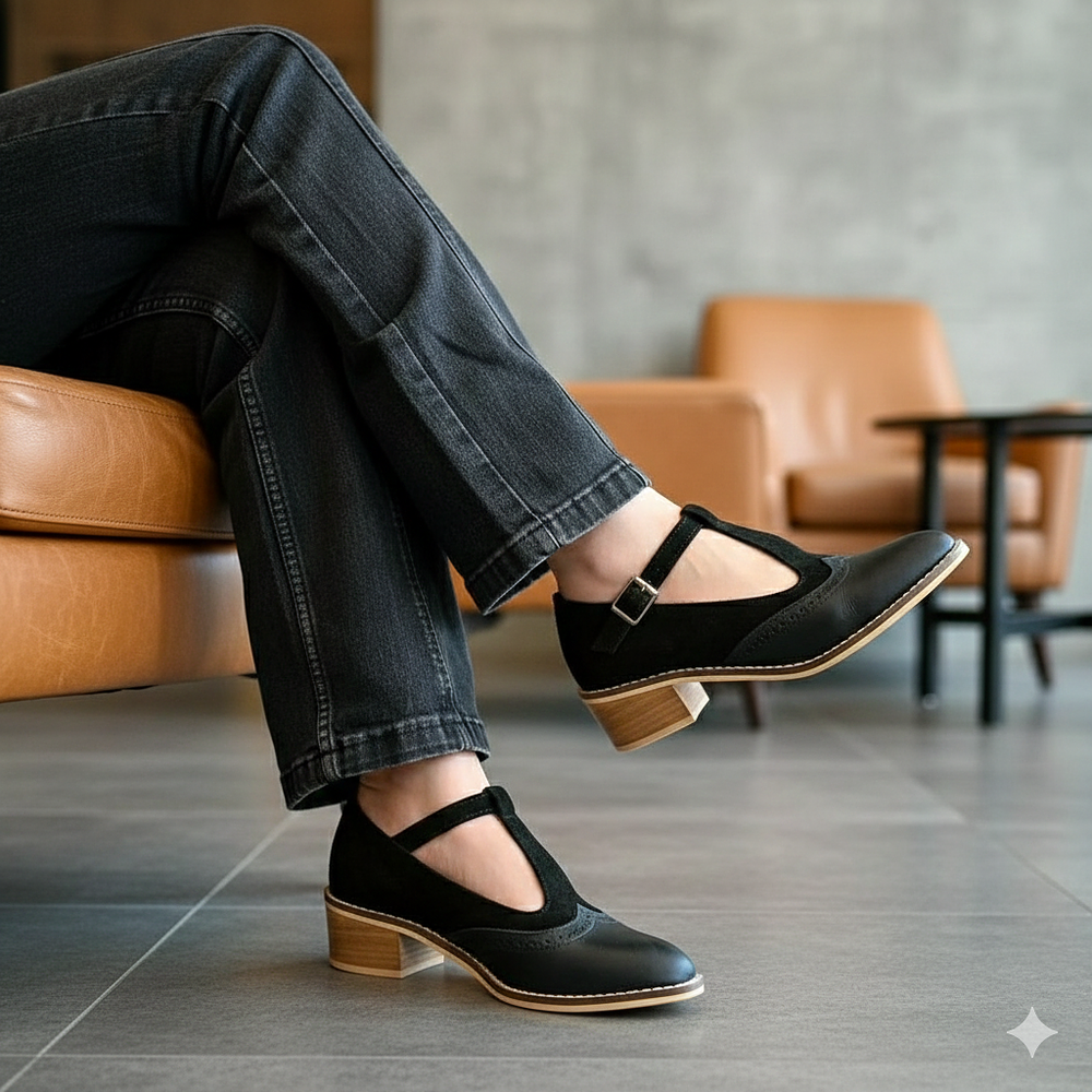 Zapato Malaga  Negro Mate  Reno