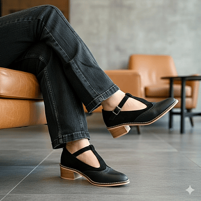 Zapato Malaga  Negro Mate  Reno