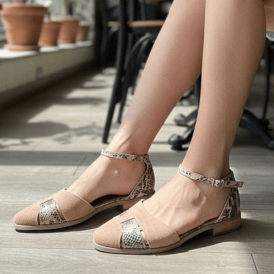 Sandalia Bali Rosa Reno Textura 