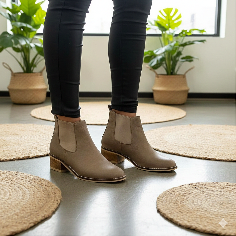 Botín Hamburgo Beige